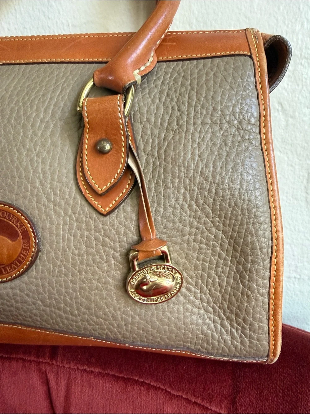 Dooney & Bourke vintage 90s All Weather leather satchel